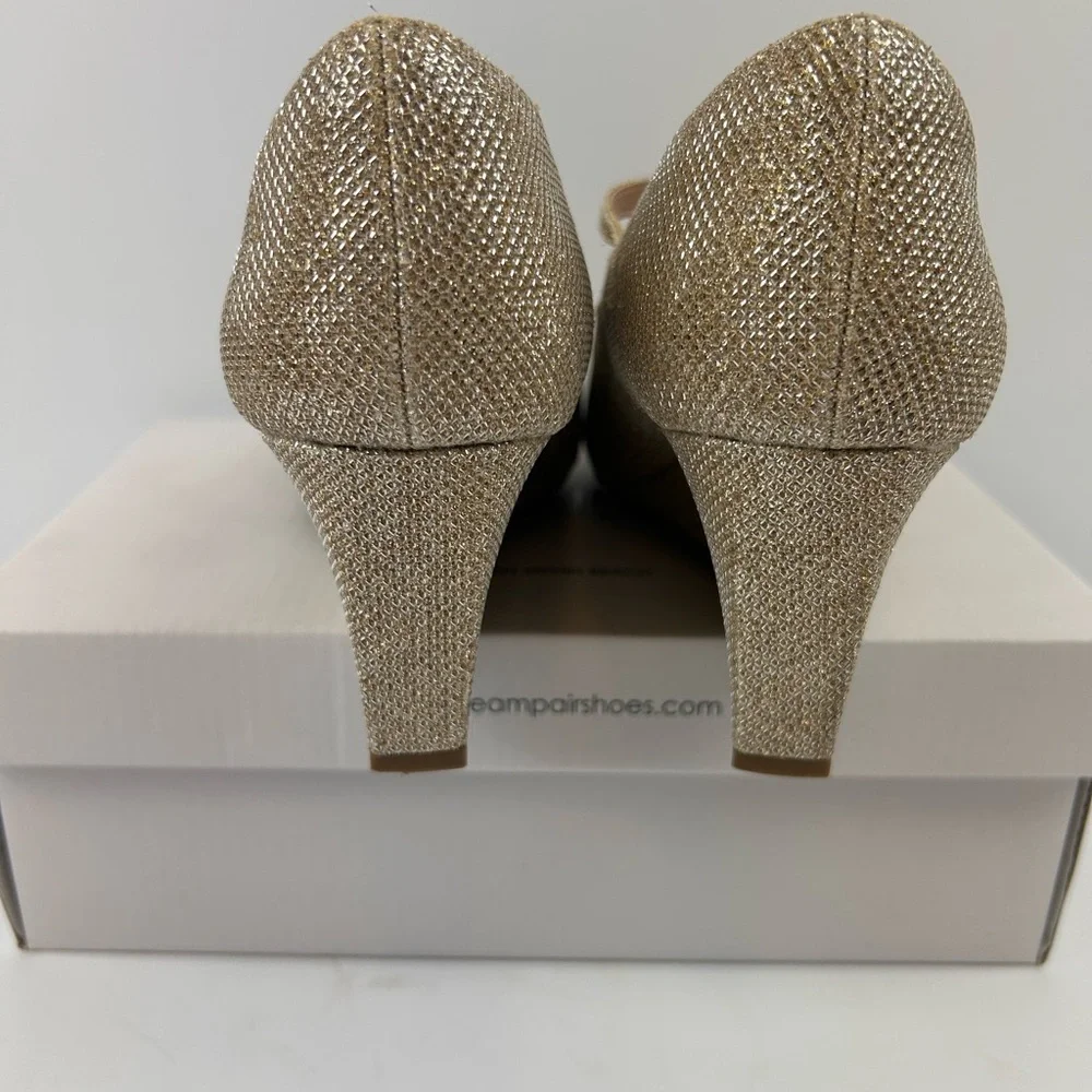 Dream Pairs Glittering Gold Wedges for Women